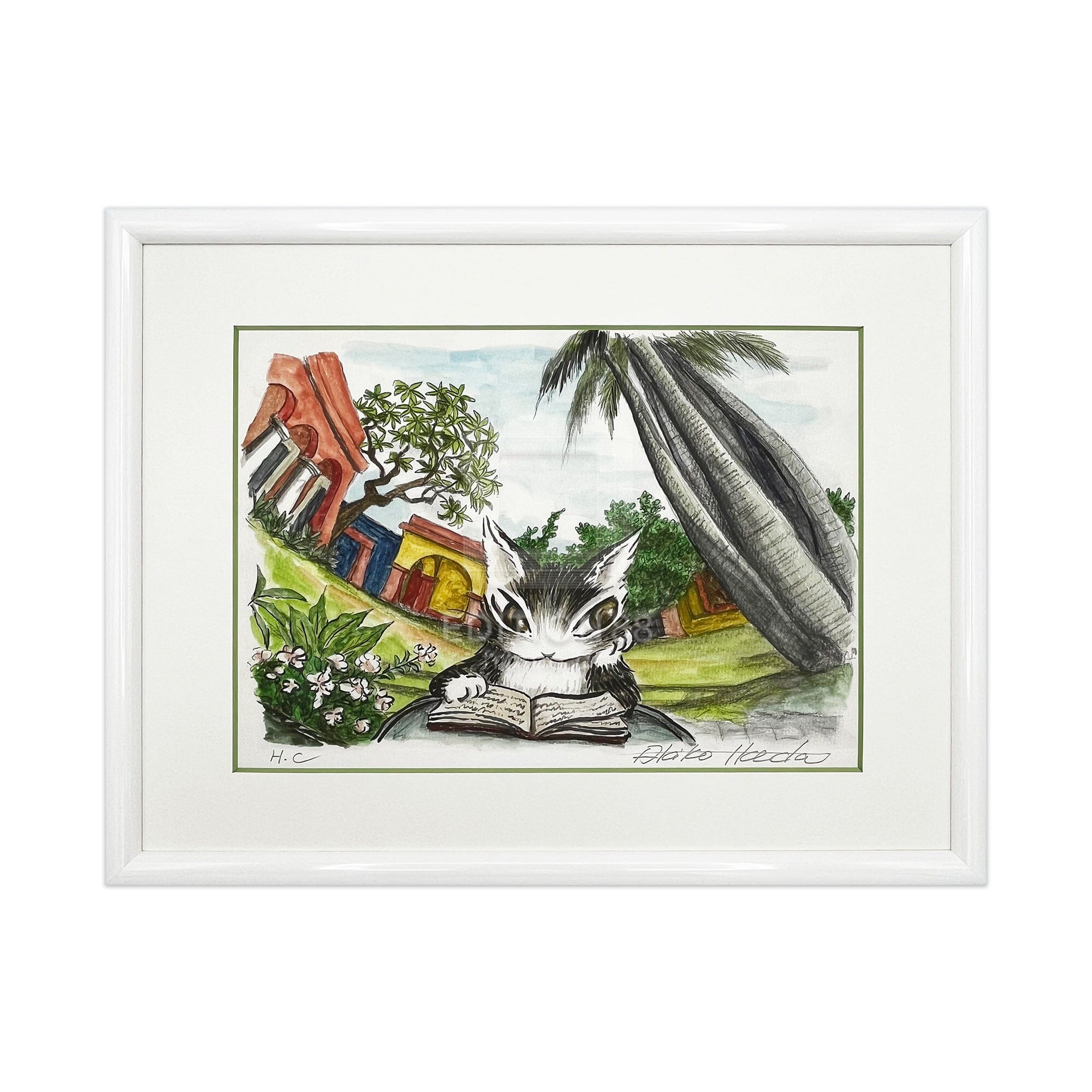 猫のダヤン 88グラフ「オアハカの学校で」/池田あきこ（直筆サイン入り