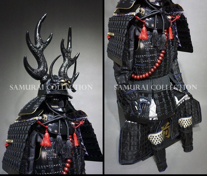 本多忠勝 獅噛前立鹿角脇立兜黒糸威胴具足 ｜ 中津市から全国販売 甲冑
