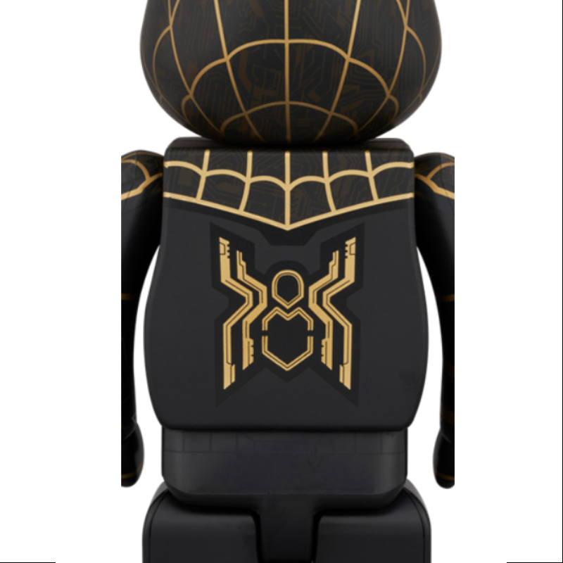 Bearbrick Spider Man Black & Gold Suit 400% & 100% Be@rbrick 2024