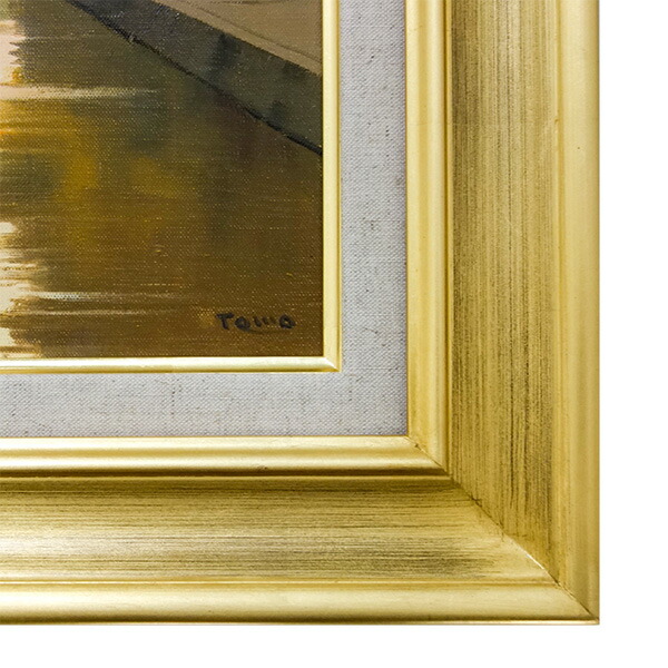 楽天市場】油彩画 林 朝路 「モンタルジ風景」 P8号 額付き 油絵 真筆