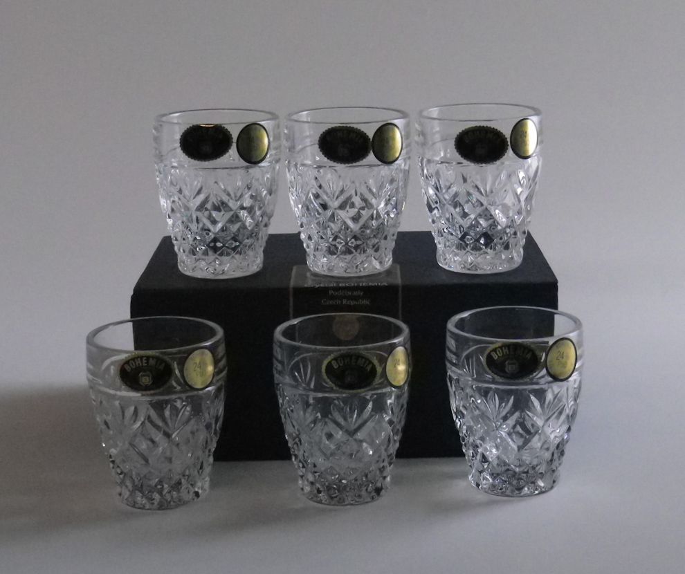 楽天市場】ボヘミアングラス クリスタル 冷酒グラス6個セット