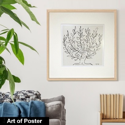 楽天市場】マット付き本格派プレミアム木製額装アートポスター