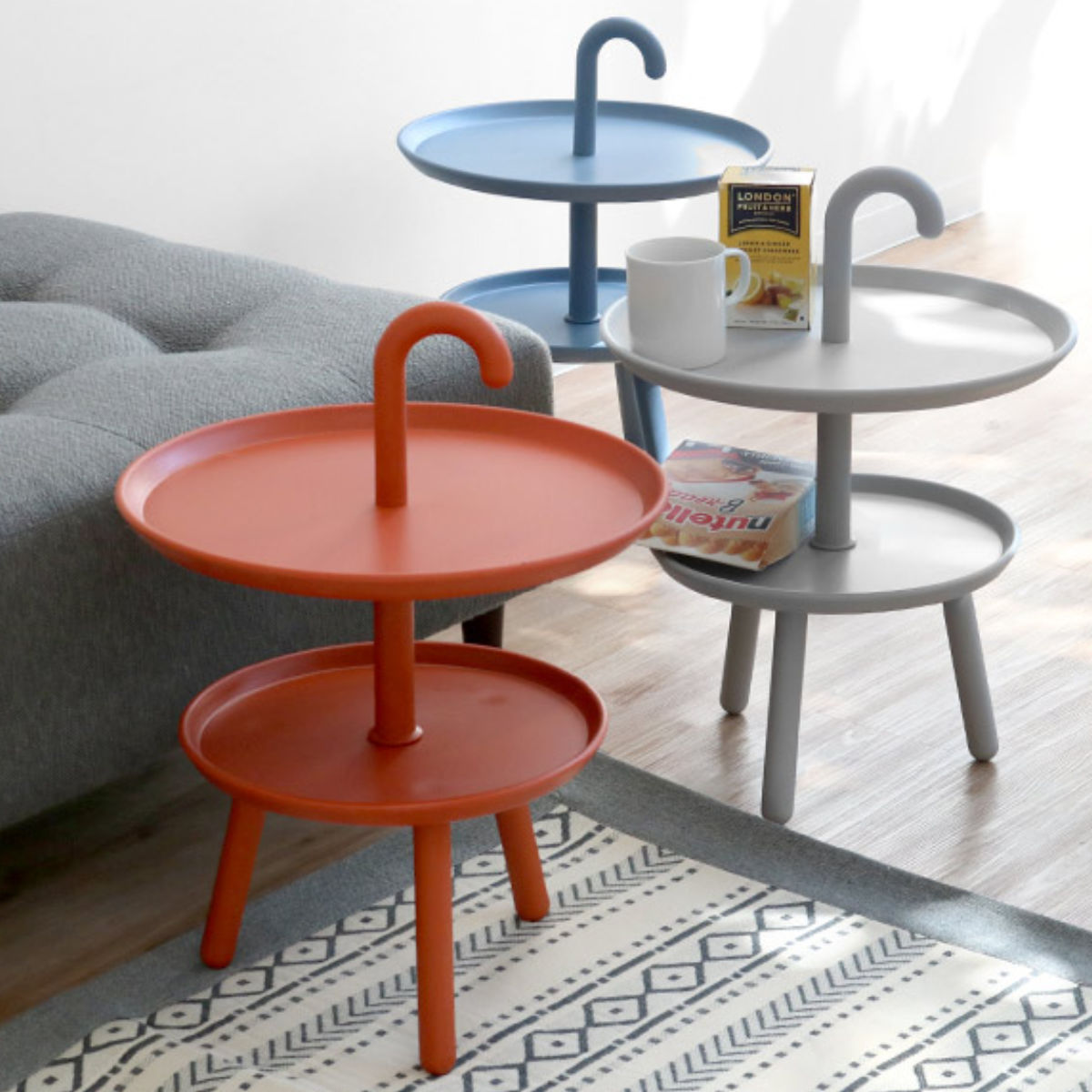 楽天市場】サイドテーブル 高さ55cm ステッキ 持ち手 2段 傘 ソファ