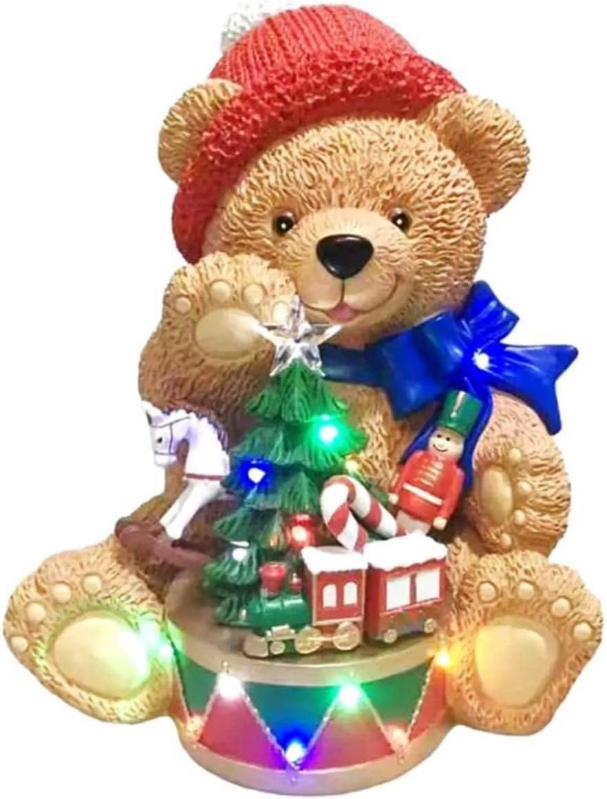 楽天市場】テディベア クリスマス デコレーション 高さ34cm 置物 人形