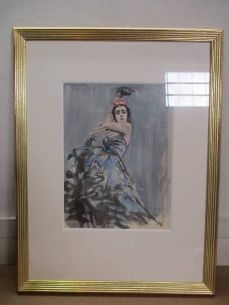 画家田村孝之介 フラメンコ.A水彩画」買取させていただきました