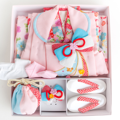 七五三 着物 レンタル 三歳 3歳 被布セット 320137 乙葉 薄ピンク