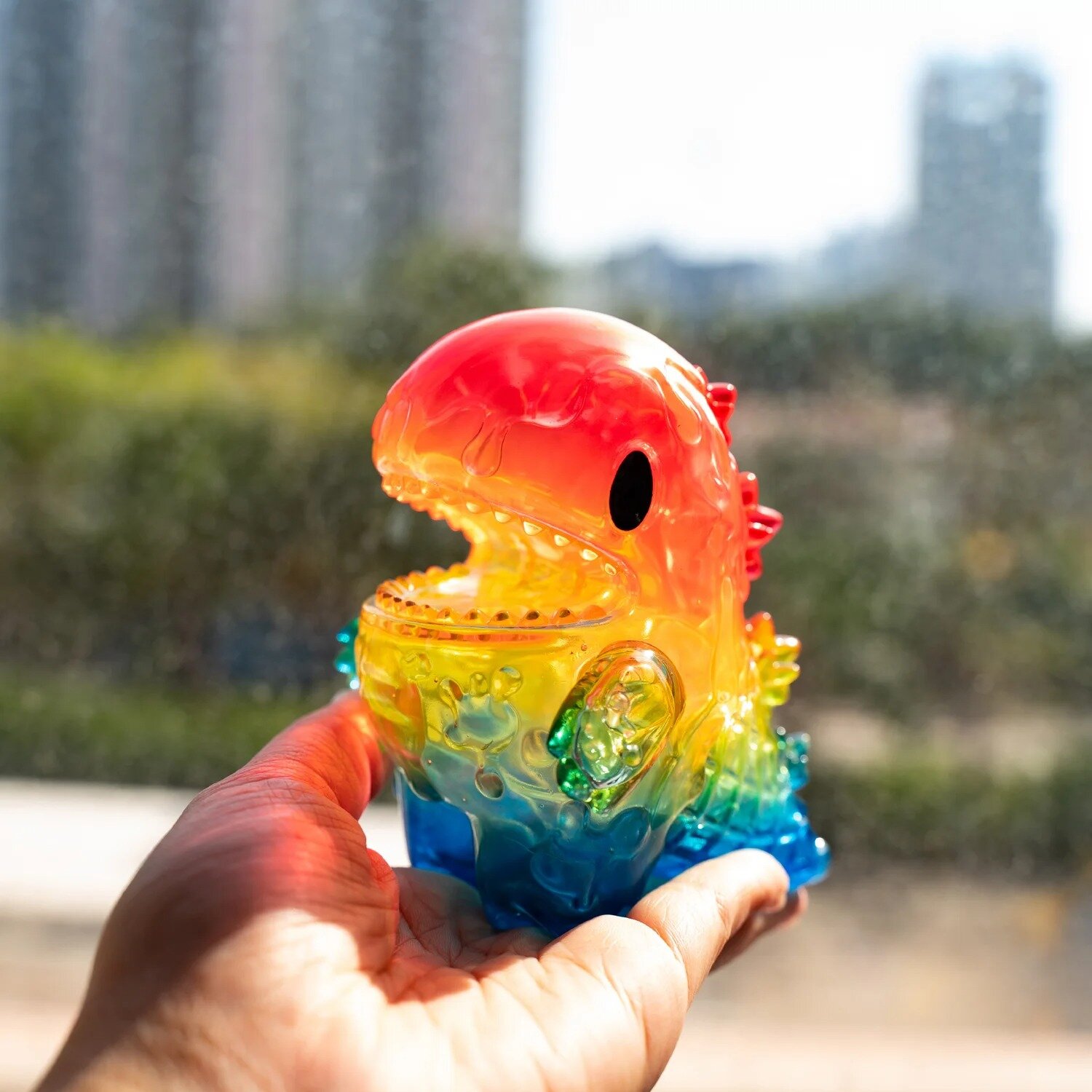 RAINBOW ICE CREAM LITTLE DINO By Ziqi Monster Little x Unbox