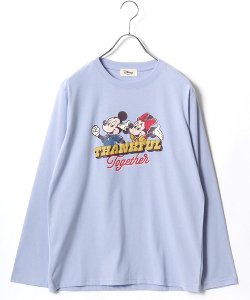 Disney（ディズニー） tシャツ キャラクタープリントロンT/長袖Tシャツ