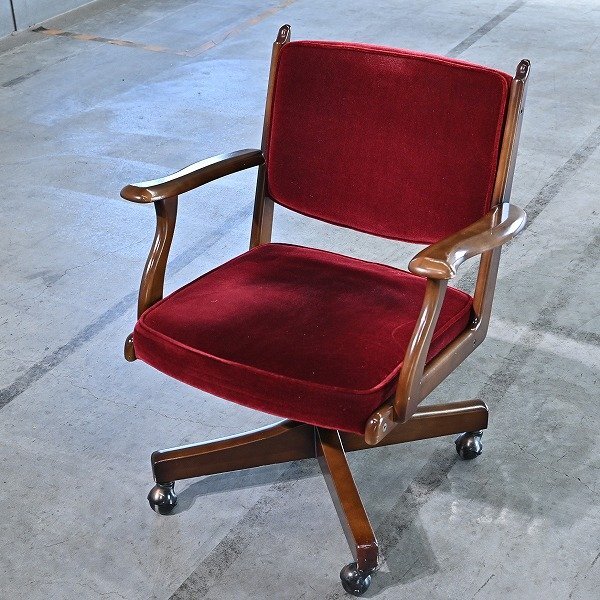 Yahoo!オークション -「カリモク コロニアル デスクチェア」の落札相場