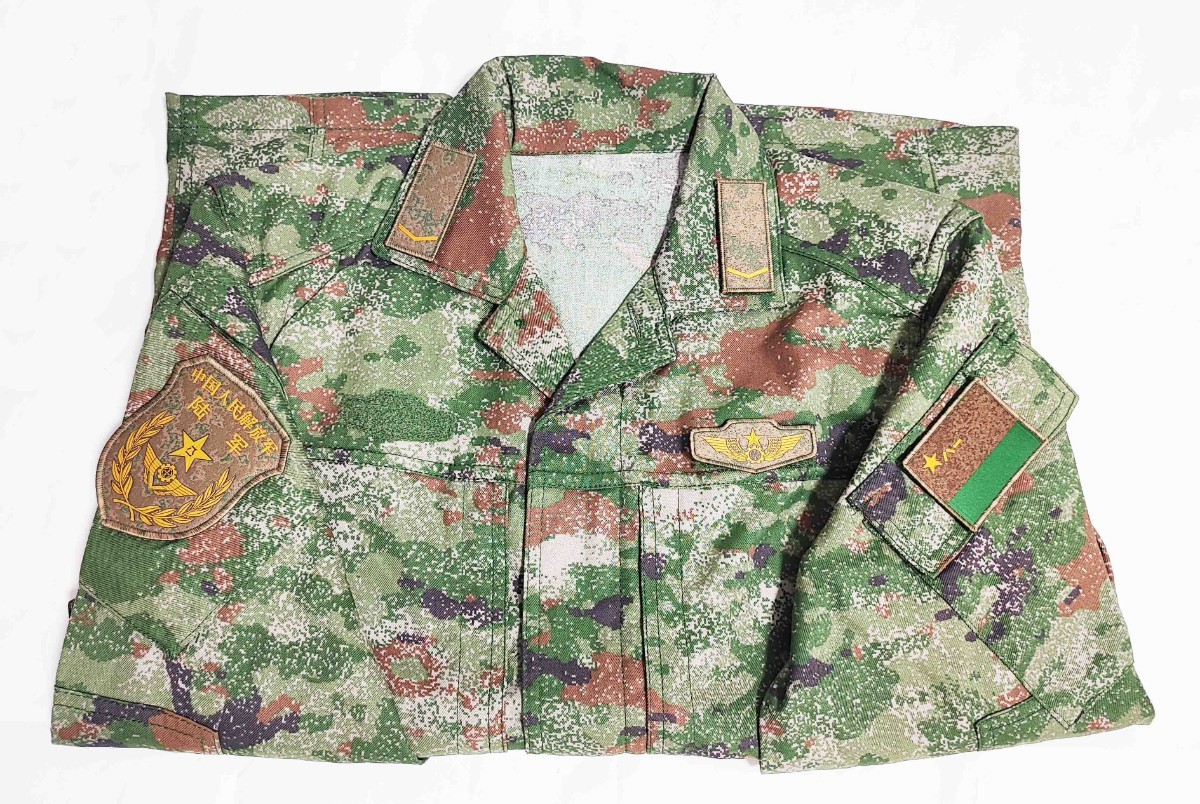 Yes Sir shop】 中国軍 実物 21式 星空林地迷彩 作戦服 戦闘服 セット