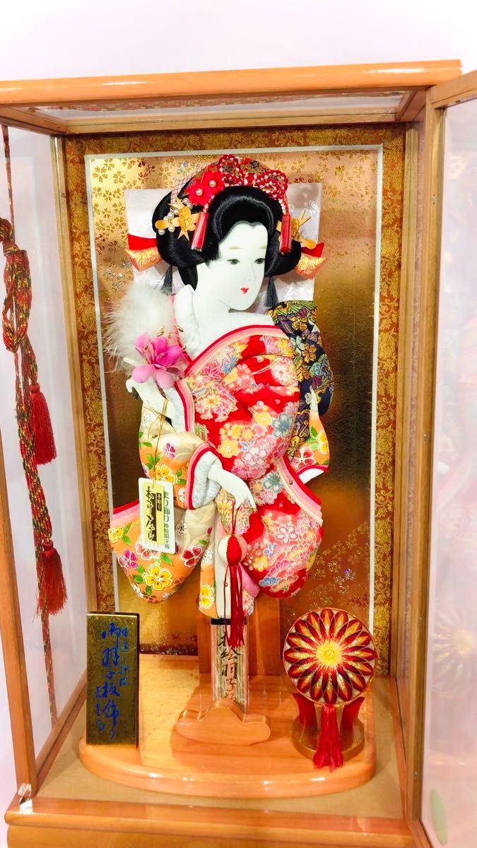 羽子板飾り 梨奈 着物 ガラスケース 置物 節句 ゆうパック｜Yahoo
