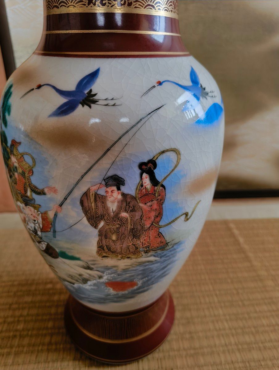 九谷焼 花瓶 壺 七福神 飾り壺 金彩｜Yahoo!フリマ（旧PayPayフリマ）