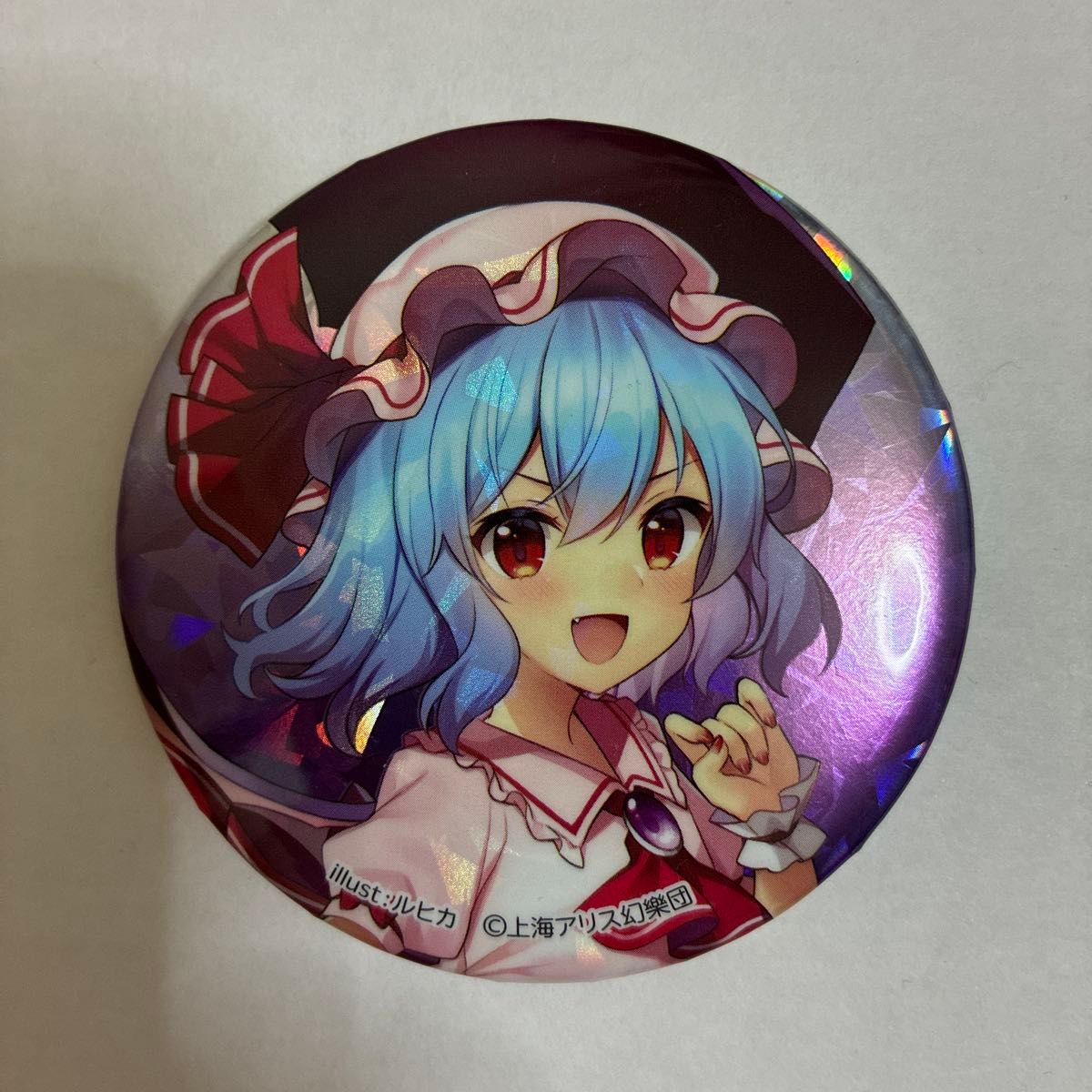 ダイソー 東方 BIGホログラム缶バッジ「レミリア・スカーレット