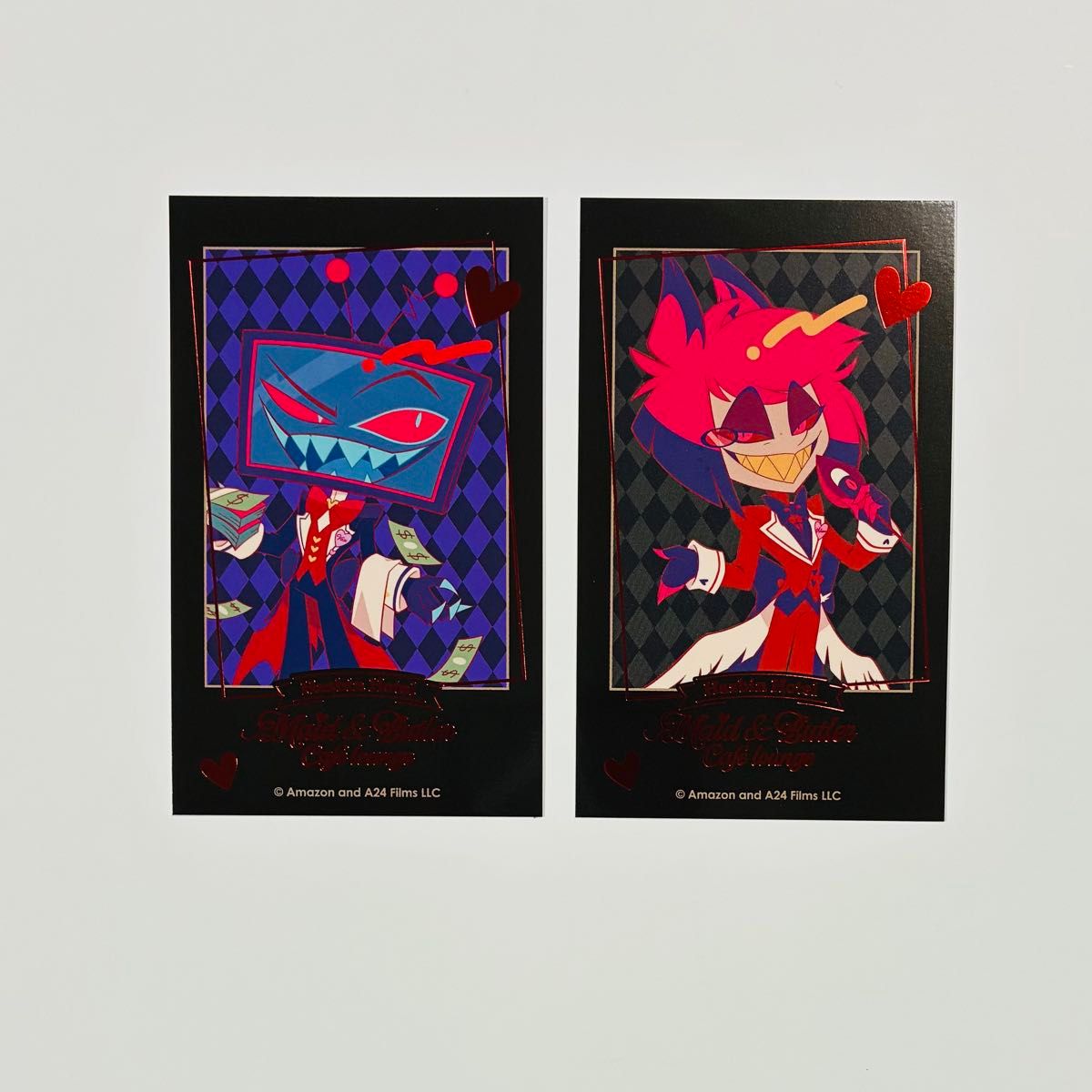 ハズビンホテル ハズビン アニメイトカフェ アニカフェ 箔押しカード