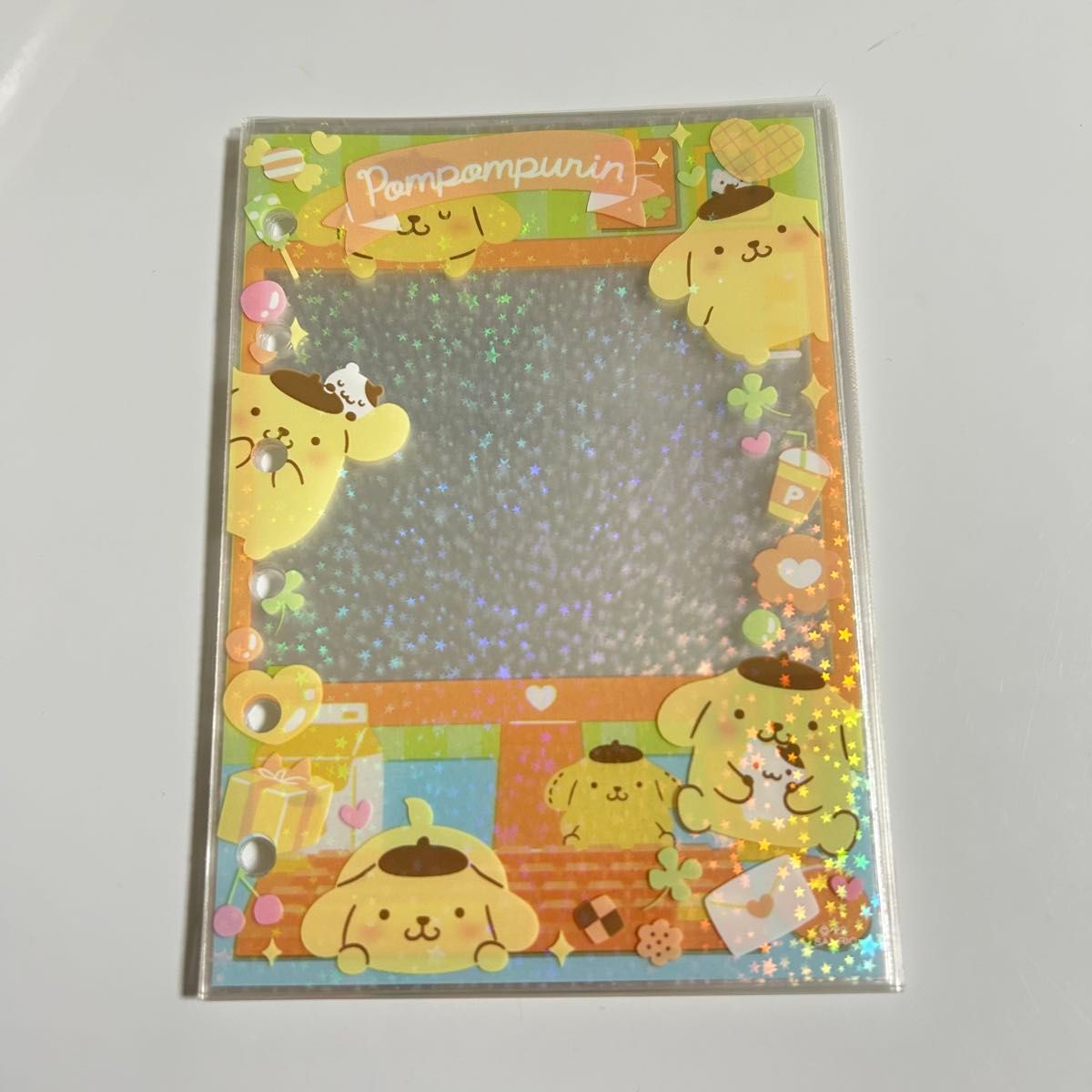 12枚 A7 6穴 透明リフィル きらきらリフィル サンリオ シール帳