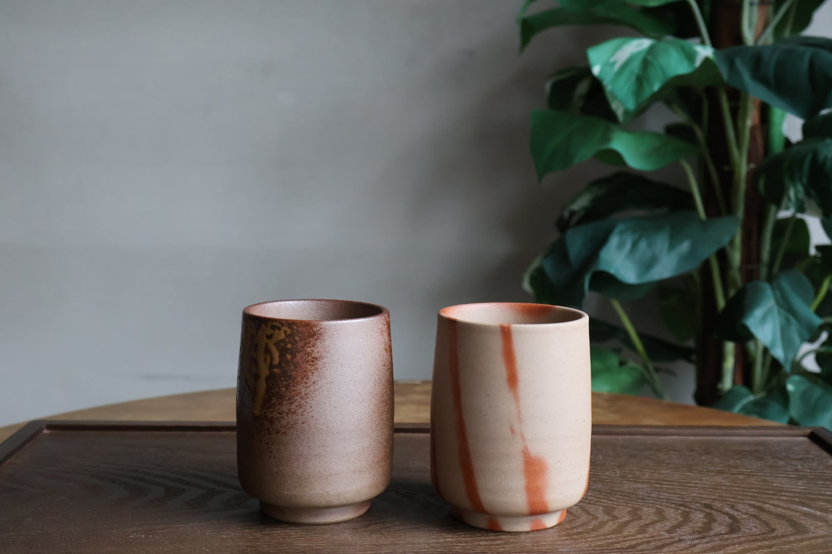 備前焼 木村陶峰 二彩 組湯呑 | うつわ通販 土岐陶器店 / ONLINE SHOP