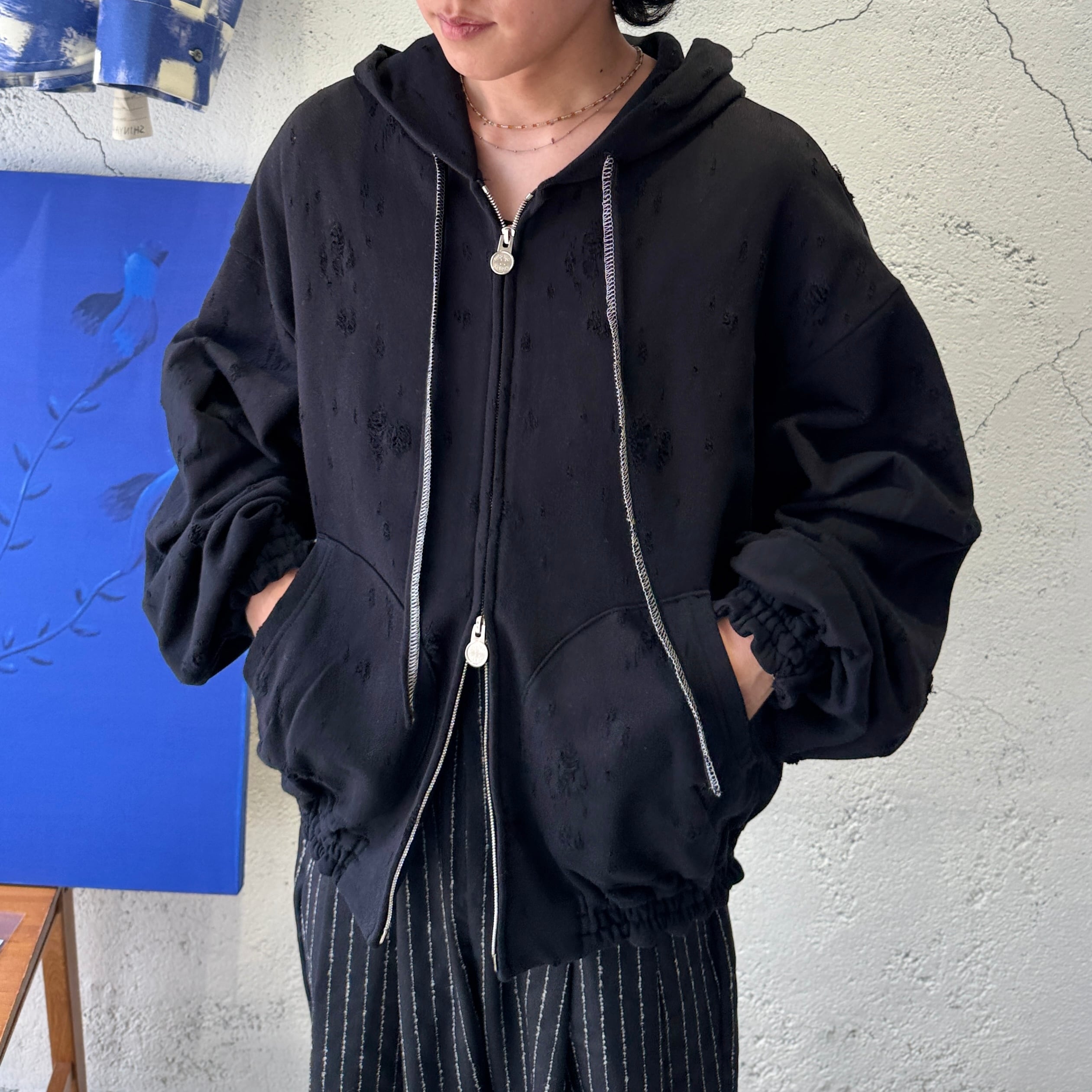 SHINYAKOZUKA / OLD STYLE ZIP HOODIE(ISSUE #7) / DAWN BLACK | ふぁいん