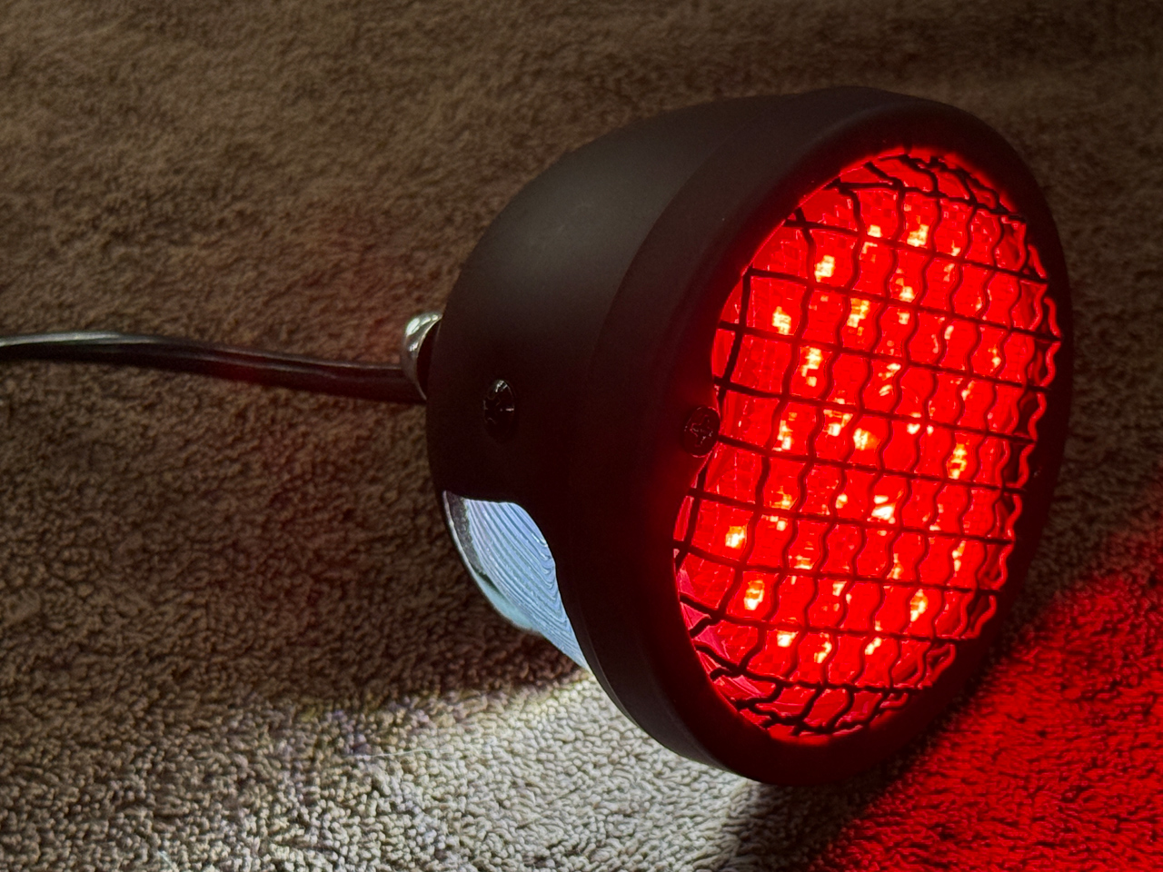 VINTAGE REAR LIGHT KIT WITH BLACK NICKEL SIGNALS VTX 1300 - Blue