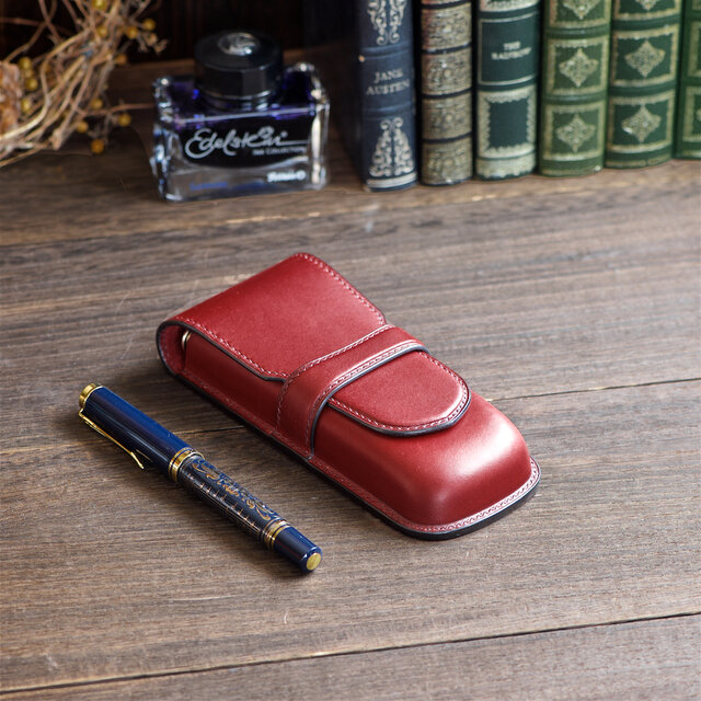 ワイン色のペンケース | iichi 日々の暮らしを心地よくする