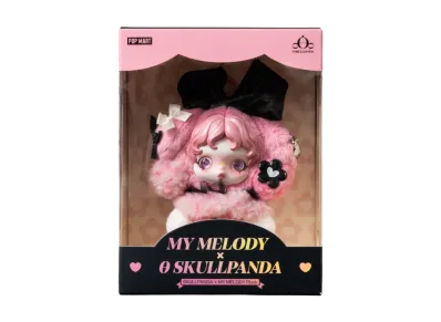 ポップマート スカルパンダ × マイメロディ ぬいぐるみペンダントの