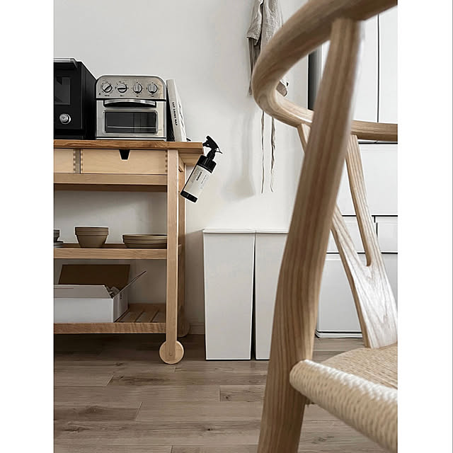 イケア IKEA FÖRHÖJA フォルホイアキッチンワゴン, バーチ100x43 cm