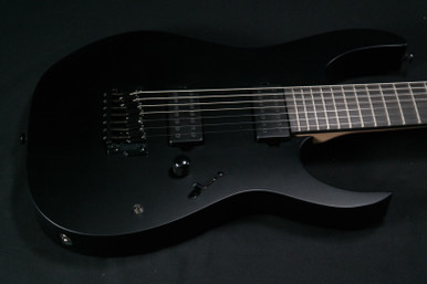 Ibanez RGIXL7BKF Iron Label Nitro RG 7-String RH Electric Guitar