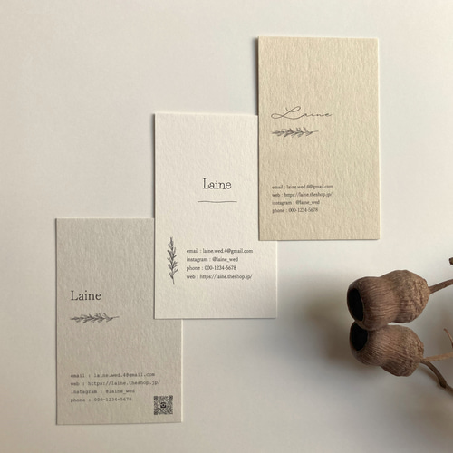 多様なデザイン◇ショップカード / アクセサリー台紙 / 名刺