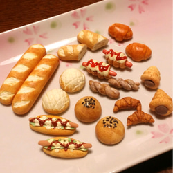 ミニチュア食品サンプル パン10種類・20個セット その他置物