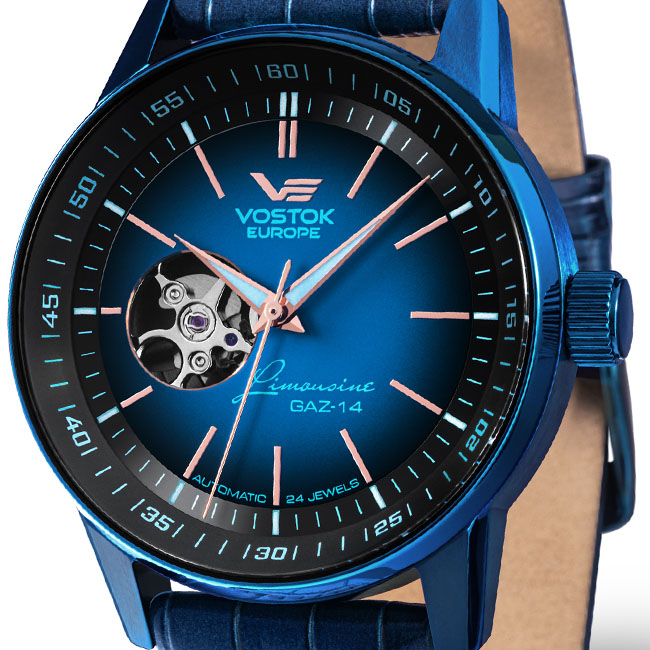 Vostok Europe Gaz 14 Limousine Open Heart NH38-560D603