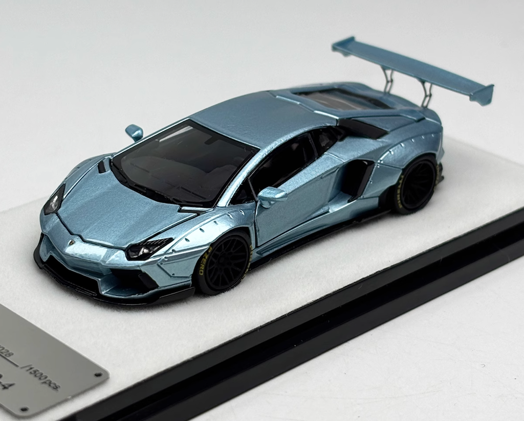 PGM 1:64 Ice Blue LBWK Aventador LP700-4 Sports Model Diecast