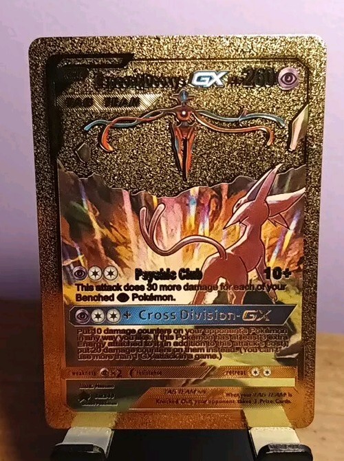 ESPEON & DEOXYS GX SM240 Gold Foil Fan Art 🔥 | eBay