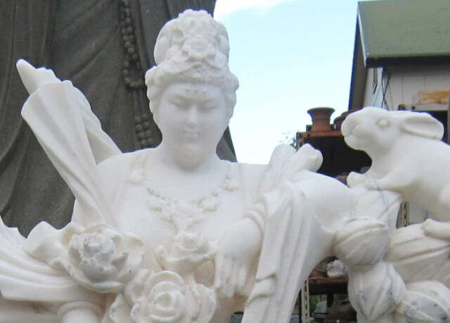 天然大理石彫刻 天女像 石像