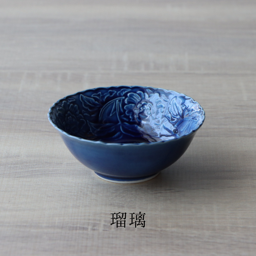 牡丹彫小鉢 | 和食器通販 有田焼 山忠｜おしゃれでモダンな和食器を