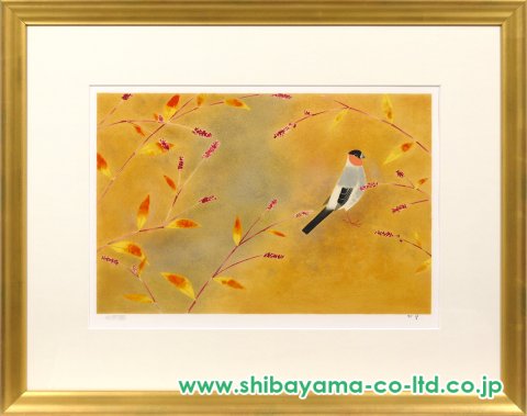 上村松篁「花鳥四季-秋」リトグラフ :: 絵画買取・販売 - シバヤマ