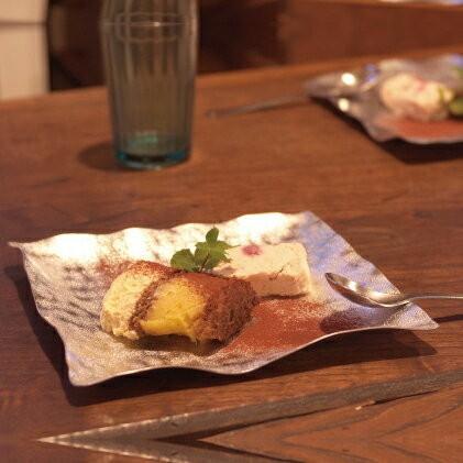 syouryu - 昇龍工房 すずがみ 錫(すず)皿 18cm かざはな / さみだれ