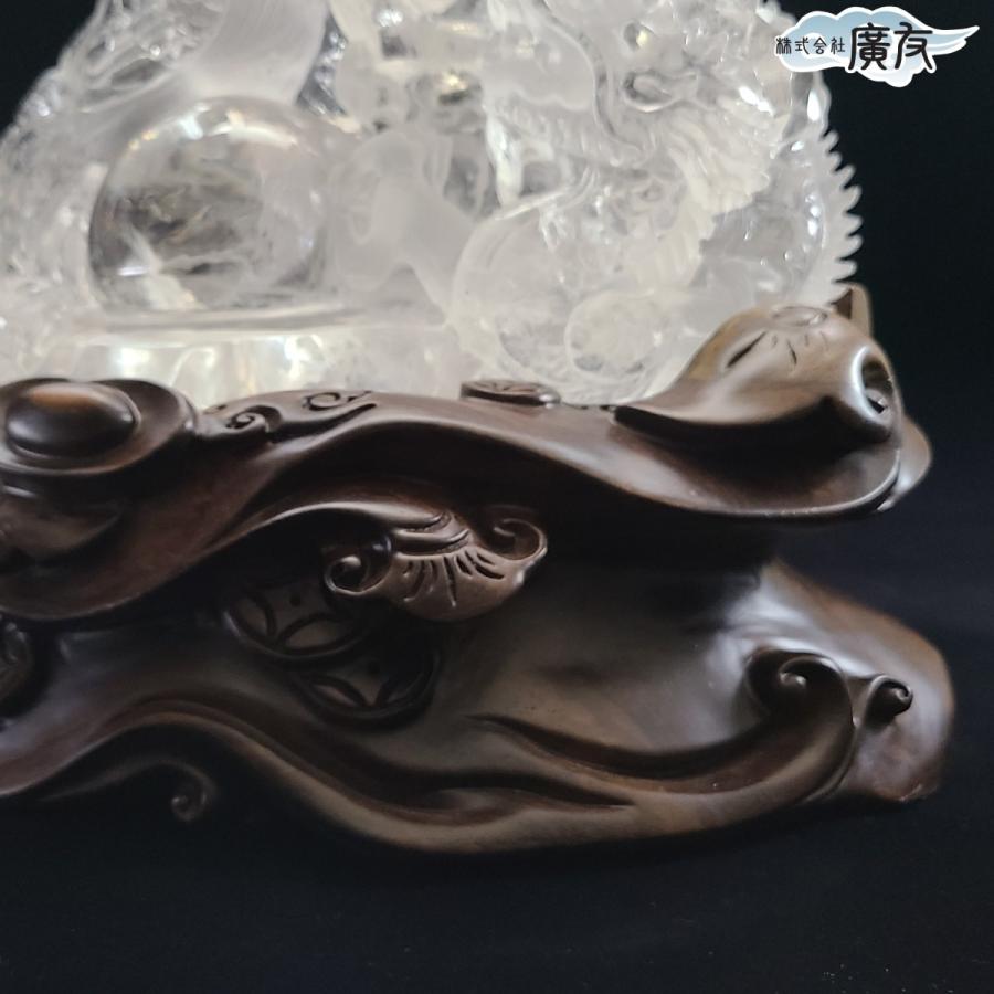 開運 龍の置物 龍 水晶 鳳凰 置物 龍彫刻 風水 玄関 パワーストーン
