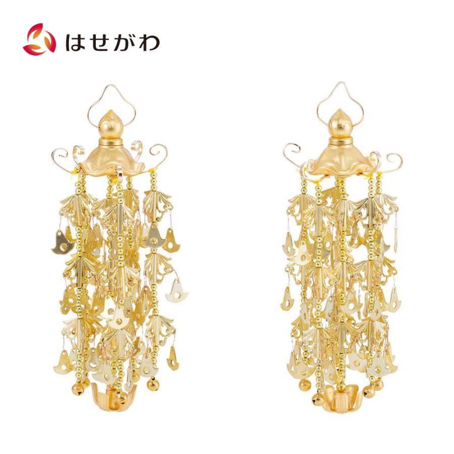 お仏壇のはせがわ ようらく ヨーラク 仏具「瓔珞 蓮笠 本金3−6S