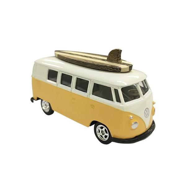 ミニカー フォルクス ワーゲンバス with サーフボード M maka hou