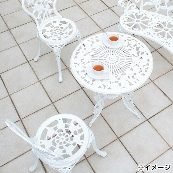 タカショー 即日出荷 テーブルセット ローズホワイト 60Φ SGT-15WN