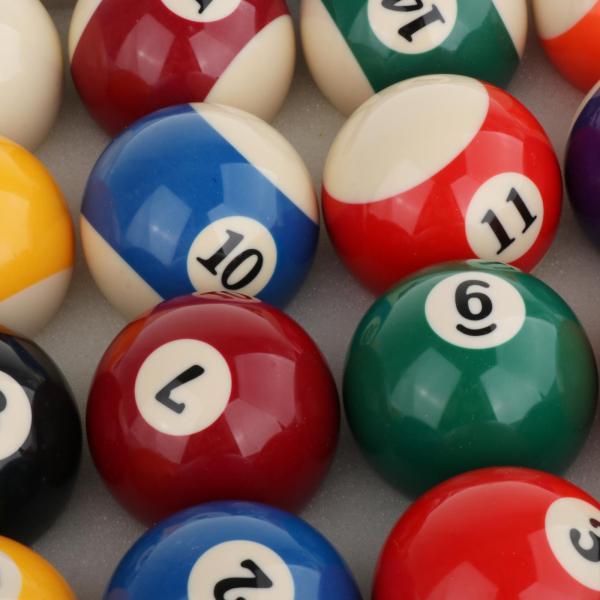 16x ビリヤード ボール プール キュー セット 番号付きボール 15 個 1