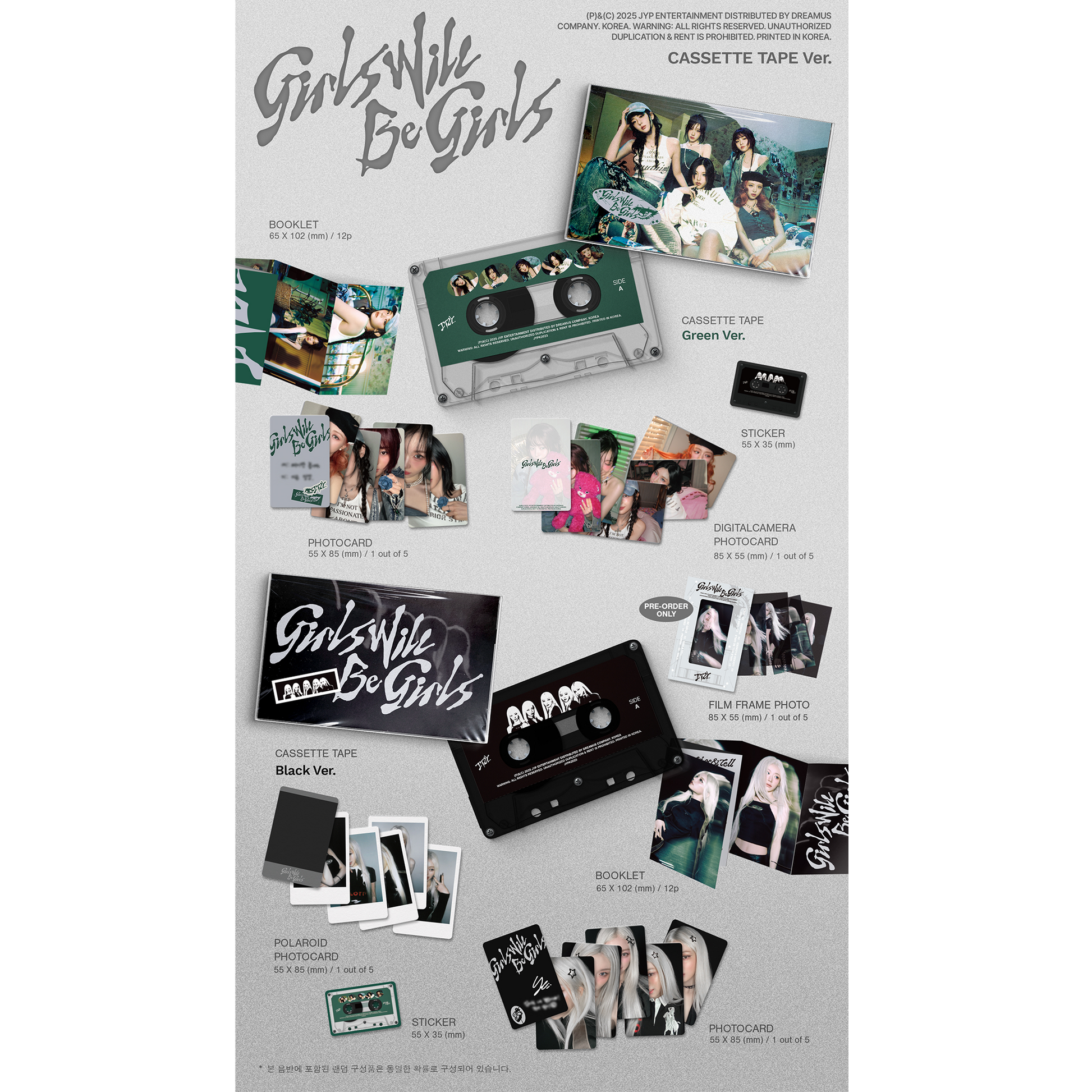 ITZY 10th Mini Album “Girls Will Be Girls” CASSETTE TAPE Ver