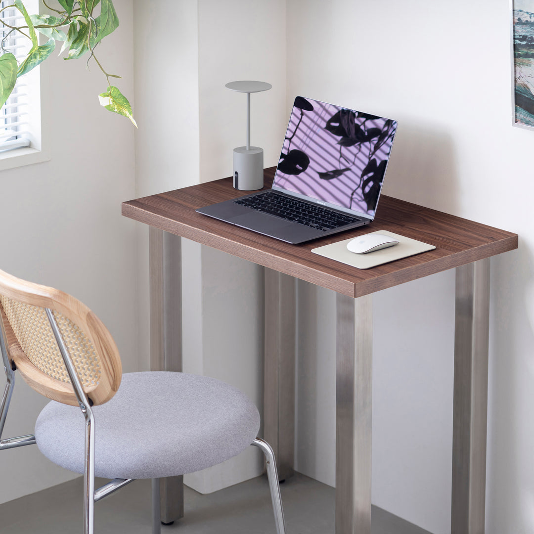 THE TABLE / コンパクトデスク ウォルナット × Stainless – KANADEMONO