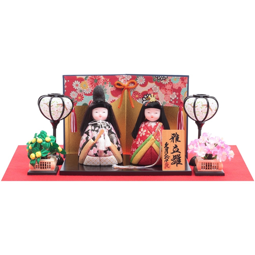 久月 木目込み手作りキット 『正絹 末広雛飾り』 | ひな人形材料