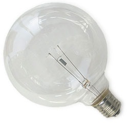 G125 110V 40W クリアボール E26口金 || 白熱電球 イエスランプ