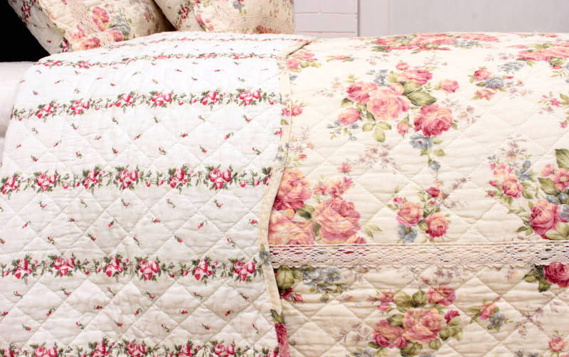 コットンキルト マルチカバー 約195×245cm [Rose Mellow]｜インテリア