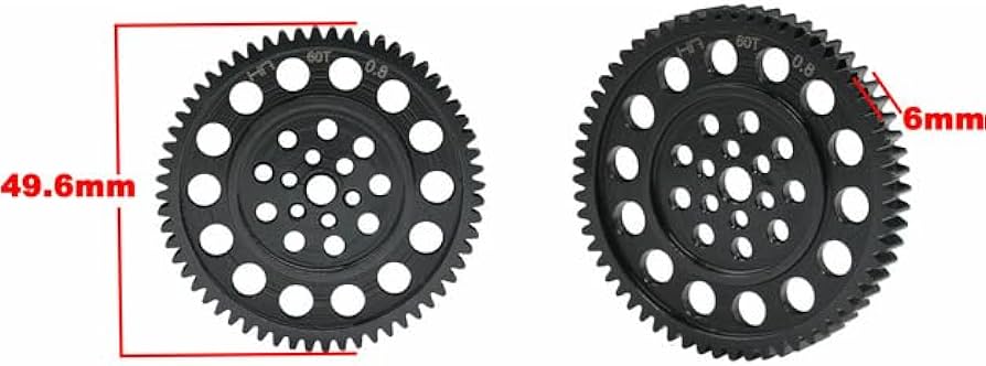 Amazon.com: Hot Racing SCXP260T Steel Spur Gear 60 Tooth 32 Pitch