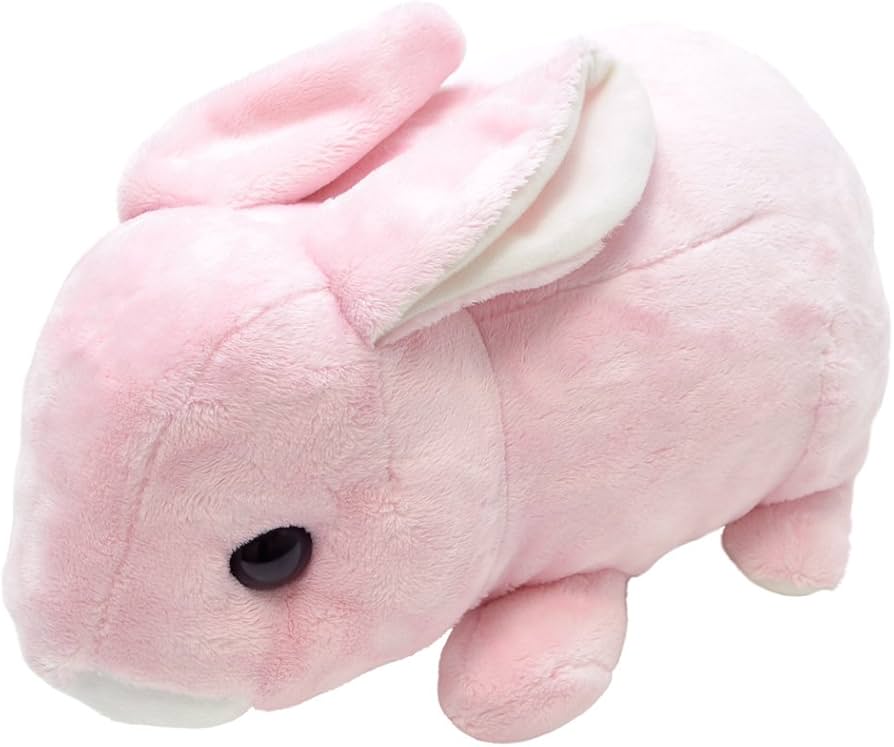 Amazon.co.jp: AQUA ぬいぐるみ ファーム もちもち うさぎ 大 ピンク