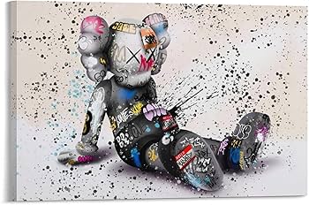 Amazon.co.jp: ノーブランド品 カウズ ポスター アートパネル KAWS