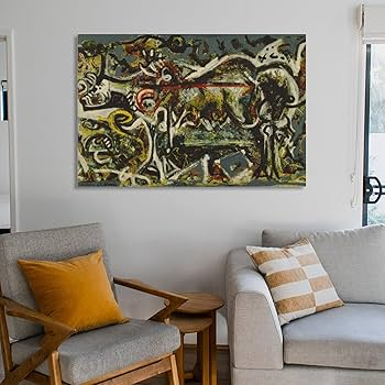 Amazon.com: The She-Wolf, 1943 by Jackson Pollock Abstract