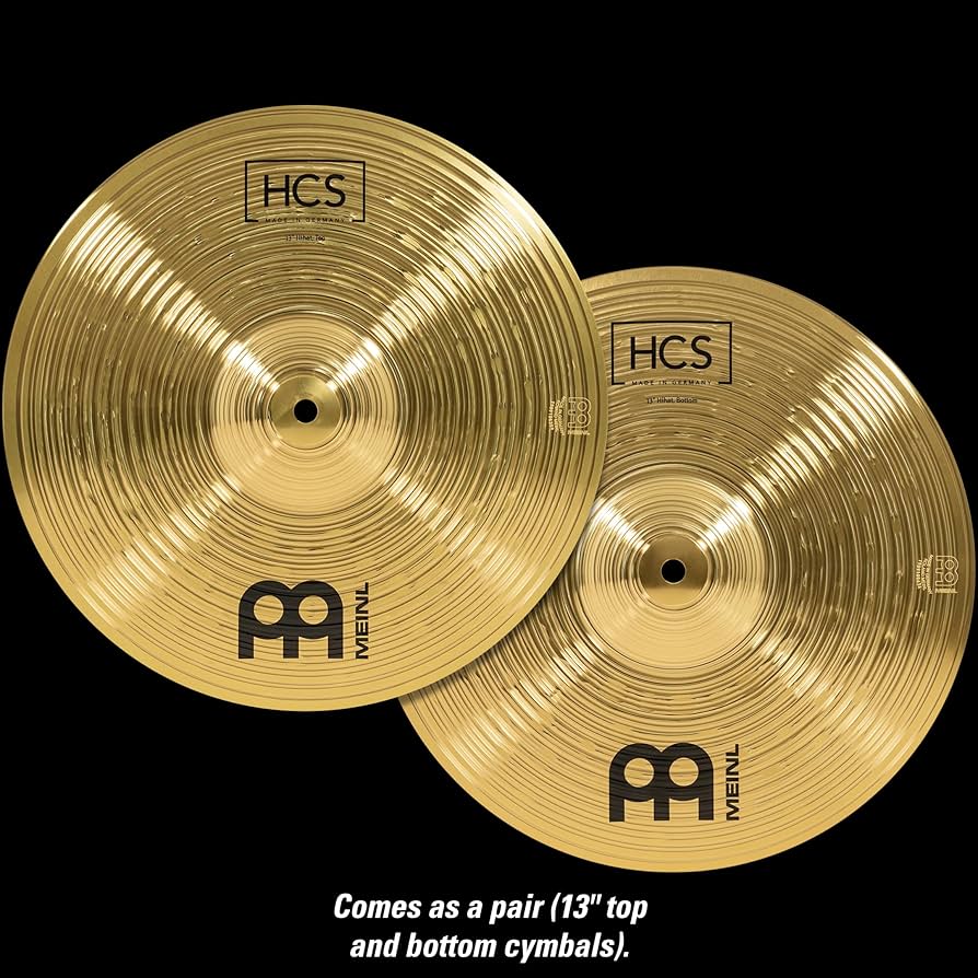 Amazon.com: HCS 13” Hihats (Hi Hat) Cymbals for Drum Set, Pair